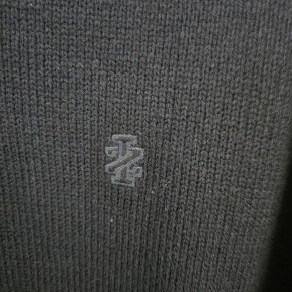 Izod NWT 2000 Natural Stretch Classic V Neck Navy Cotton Blend Sweater Size XL - Picture 3 of 8